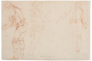 Léonard Defrance (Liège, 1735 - 1805) Studies for a visit to the printing office of Clément Plomteux, Liège