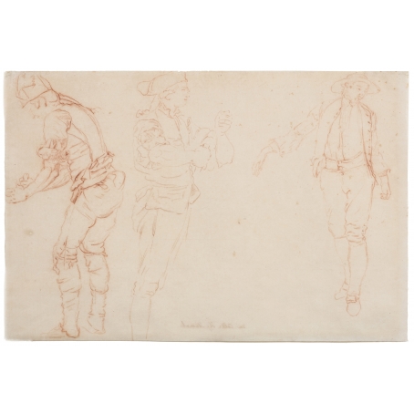 Léonard Defrance (Liège, 1735 - 1805) Studies for a visit to the printing office of Clément Plomteux, Liège